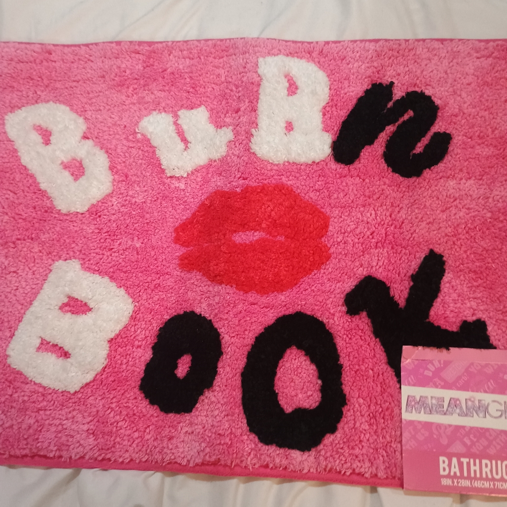 New Lindsay Lohan Mean Girls Pink Burn Book Bath Mat 18x28 - Picture 3 of 5
